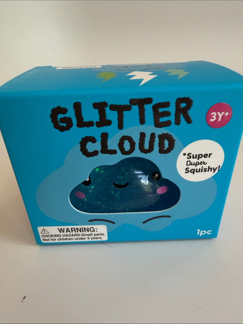 J’Adore Glitter Cloud Squishy Toy - Blue